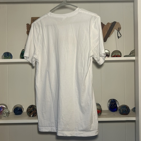 White T-Shirt "You Are Enough" With Rainbow Size Medium - Picture 2 of 4